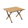 aluminum roll up portable camping folding table